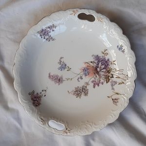 Vintage Hand Painted Serving Plate